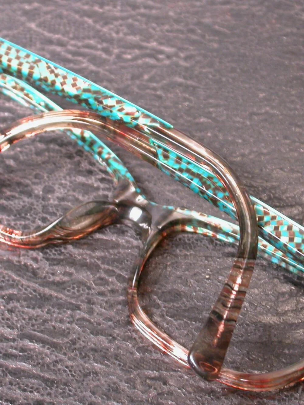 Etnia Barcelona Wels Teal Blue Green Clear Fashion Eyeglasses Frames Spain